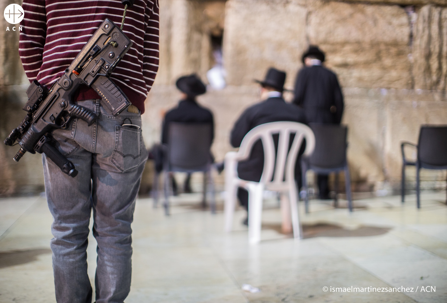 Soldier at the Wailing Wall - Jerusalem