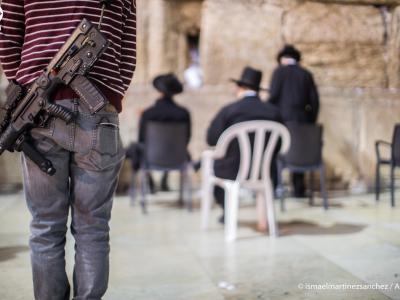 Soldier at the Wailing Wall - Jerusalem